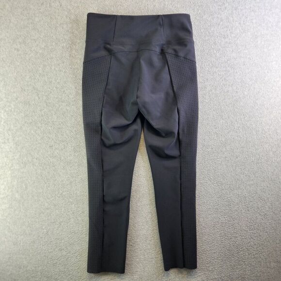 Athleta Pants Womens Small Black Stellar Crop Vented Perforated Side Panels - Picture 13 of 14